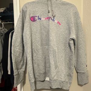 grey champions hoodie